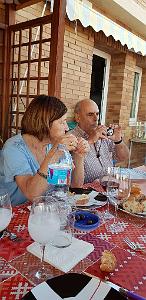 HOMMAGE A N.D. DE SANTA CRUZ A DALIAS DU 7 AU 10 JUIN 2019 (701) REPAS CHEZ ANGE AVANT LE DEPART 